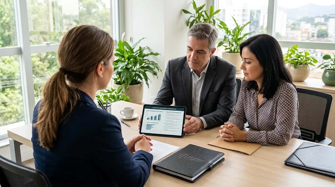 Consultoria corporativa focada em prevenção de riscos através do direito empresarial preventivo.