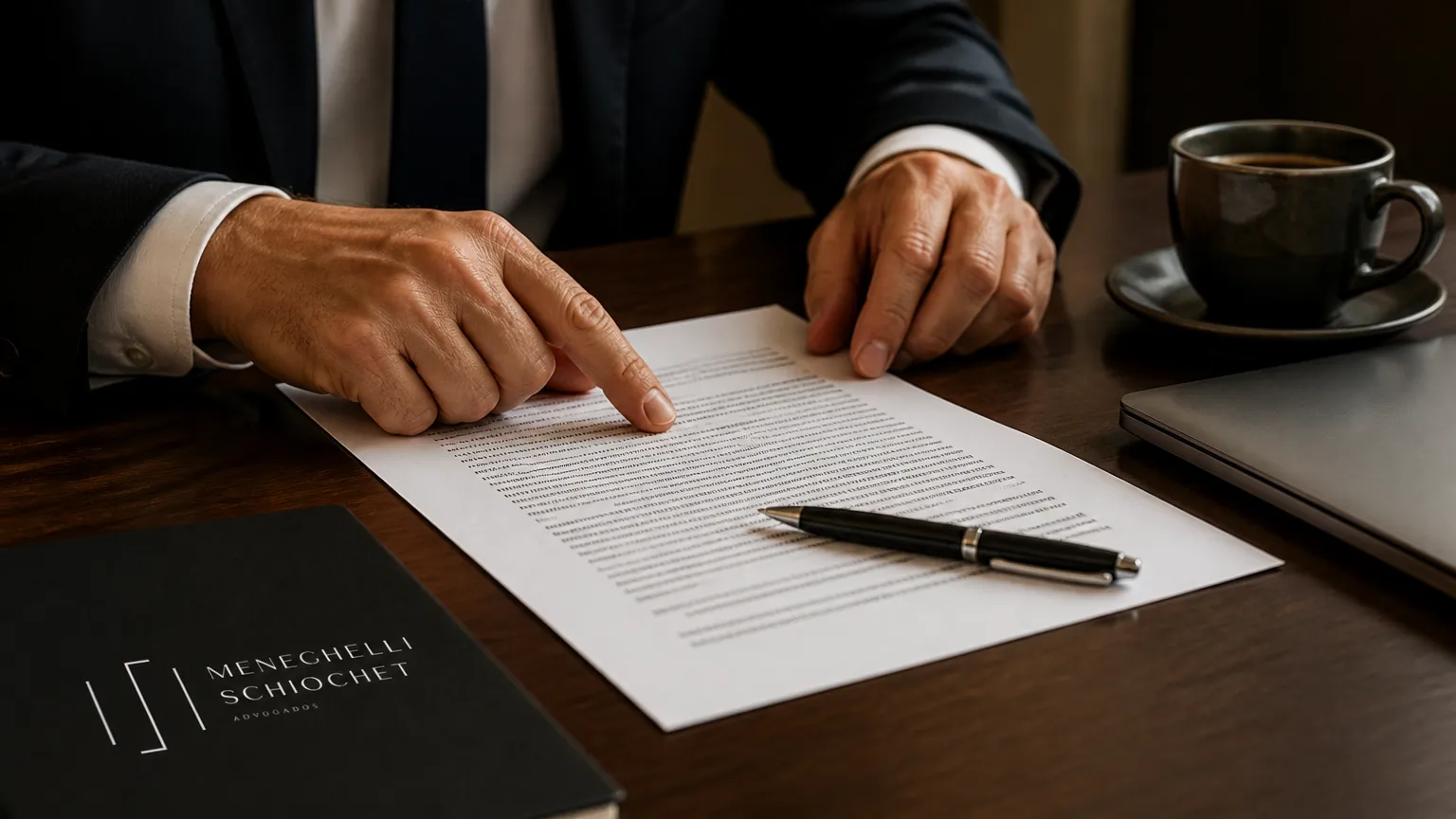 Análise de contratos por direito empresarial advogado garantindo segurança jurídica aos negócios.