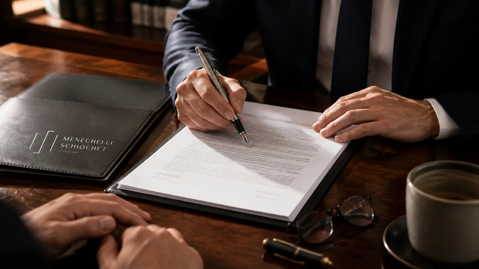Análise de contratos corporativos pela advocacia em direito empresarial focada em segurança jurídica.